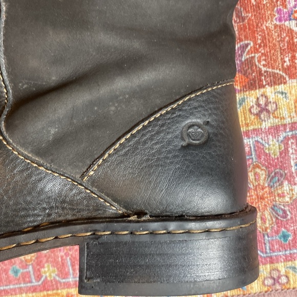 BORN BLACK LEATHER KNEE HIGH WOMEN BOOTS SIZE 9.5 - Picture 3 of 13